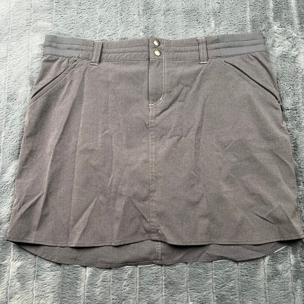 Kuhl Horizn Skort Womens 10 Charcoal Gray Hiking Active Skirt 6241 18S